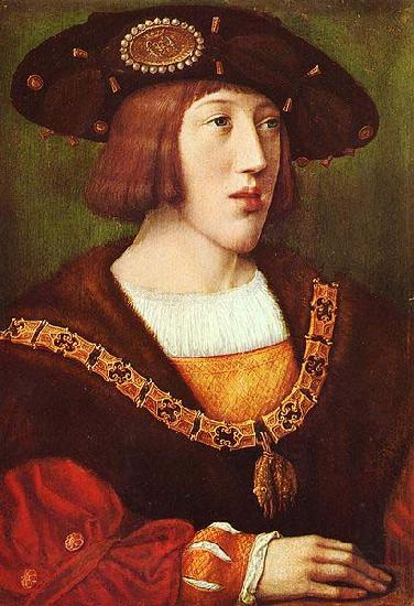 Bernard van orley Portrait of Charles V France oil painting art